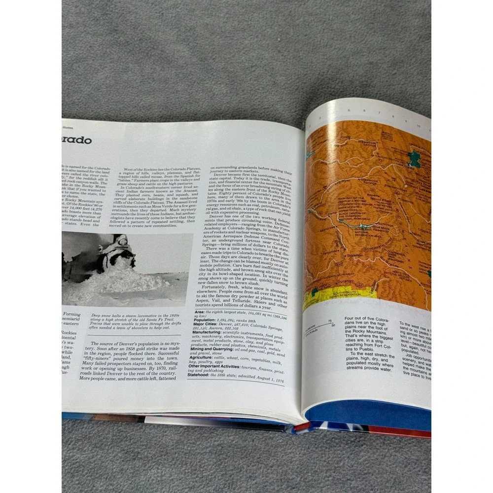 National Geographic Picture Atlas of Our Fifty States Hardcover Map Book